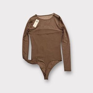 Abercrombie & Fitch Women’s Bodysuit- Taupe-Gray